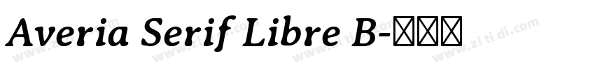 Averia Serif Libre B字体转换